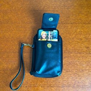 Vegan Black Leather Wristet !